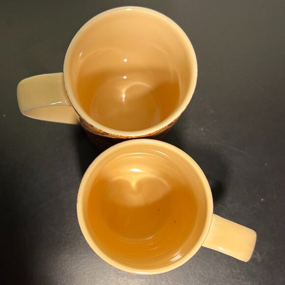 Pair of 222 Fifth SPICE ROAD Paisley Pattern Fine China Porcelain Cups Mugs - Picture 7 of 9